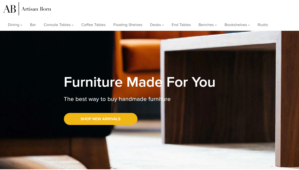 Artisan Born website