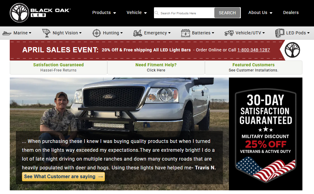 Black Oak LED website